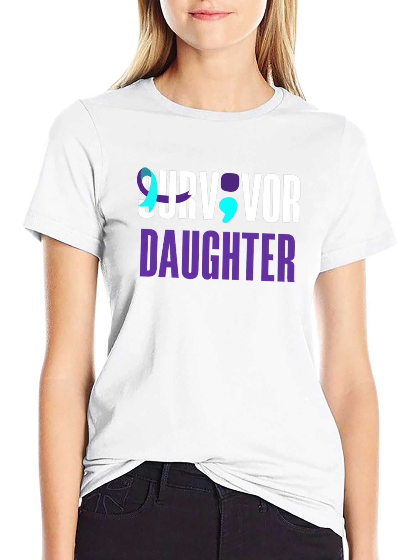 Survivor Daughter T-Shirt Mental Health Awareness
