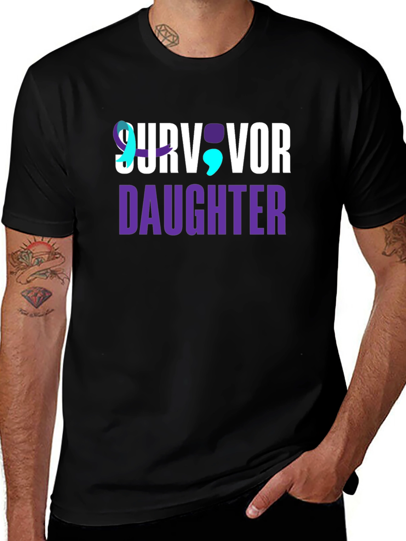 Survivor Daughter T-Shirt Mental Health Awareness