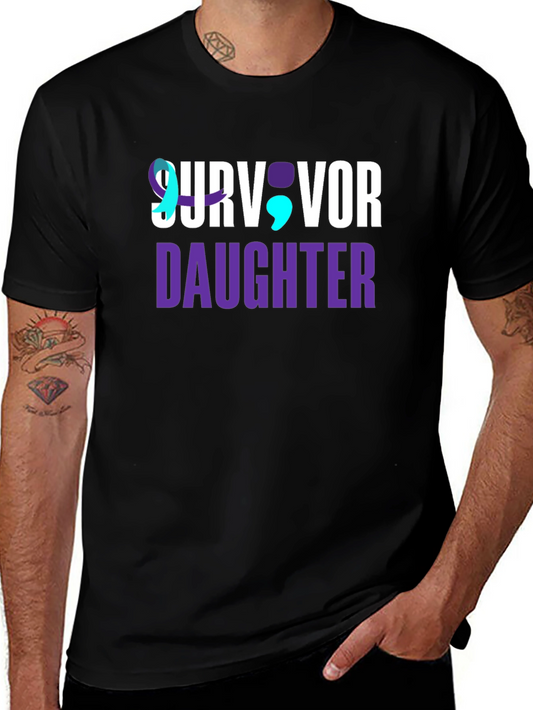 Survivor Daughter T-Shirt Mental Health Awareness