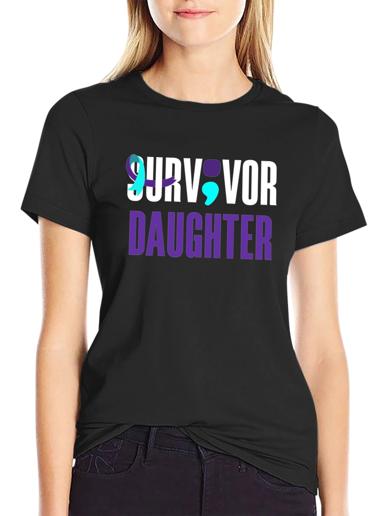Survivor Daughter T-Shirt Mental Health Awareness