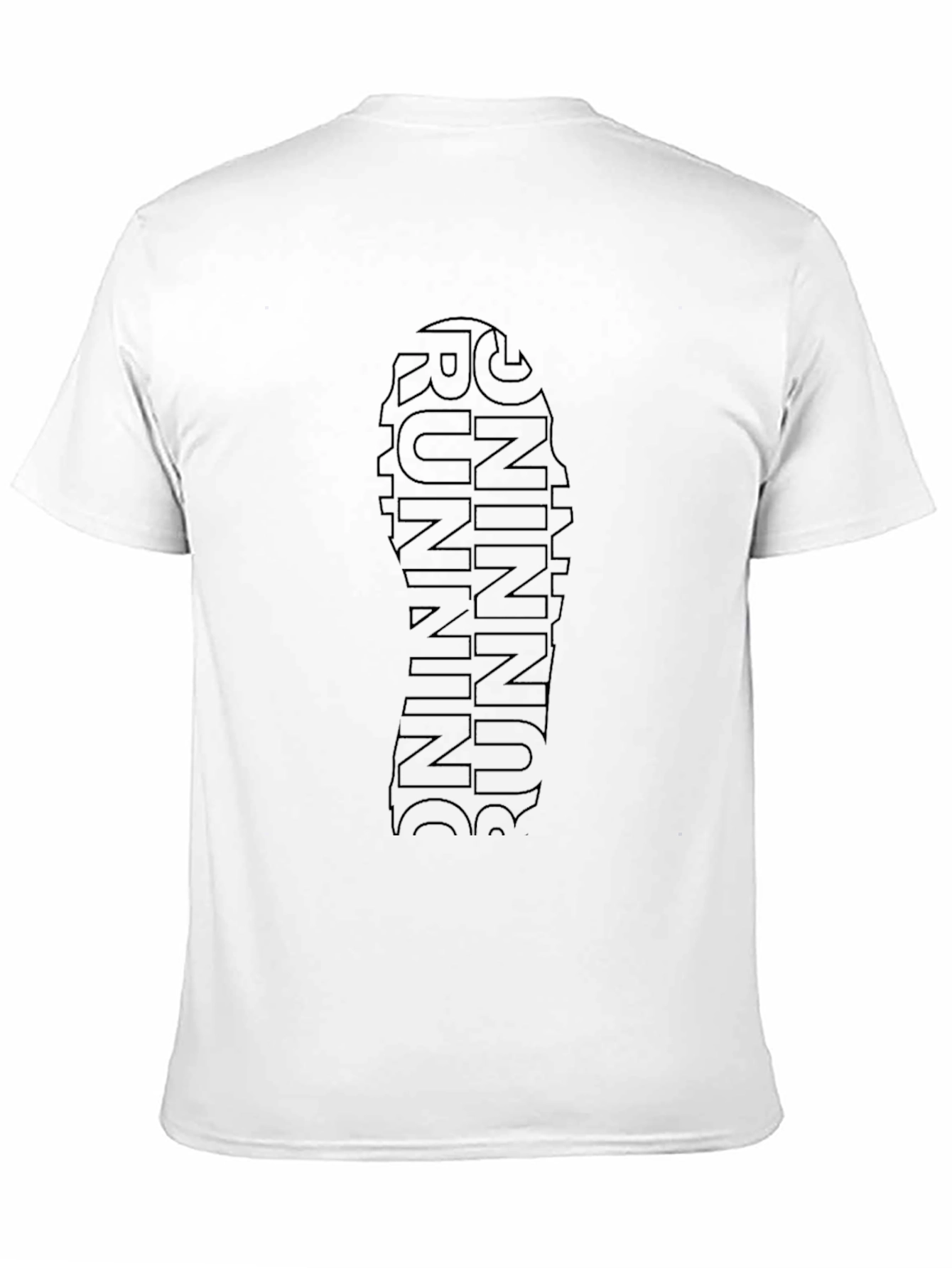Running Shoe Print Tee - Athlete Fashion