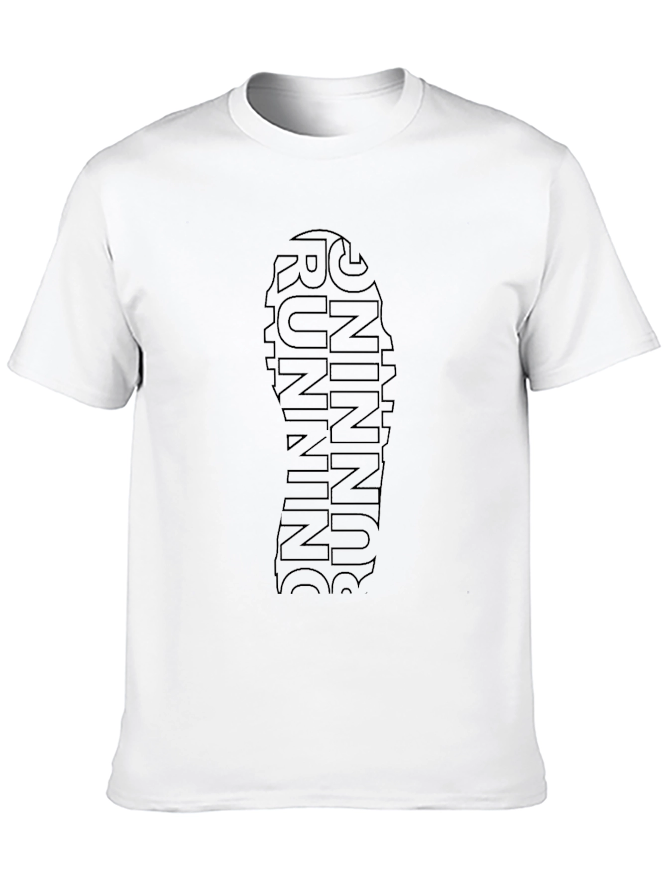 Running Shoe Print Tee - Athlete Fashion