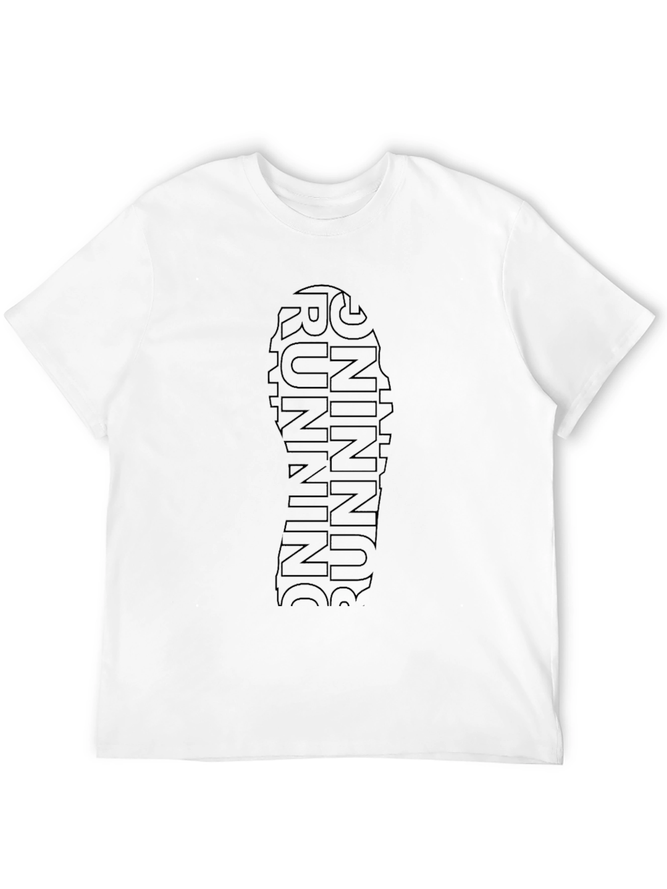 Running Shoe Print Tee - Athlete Fashion