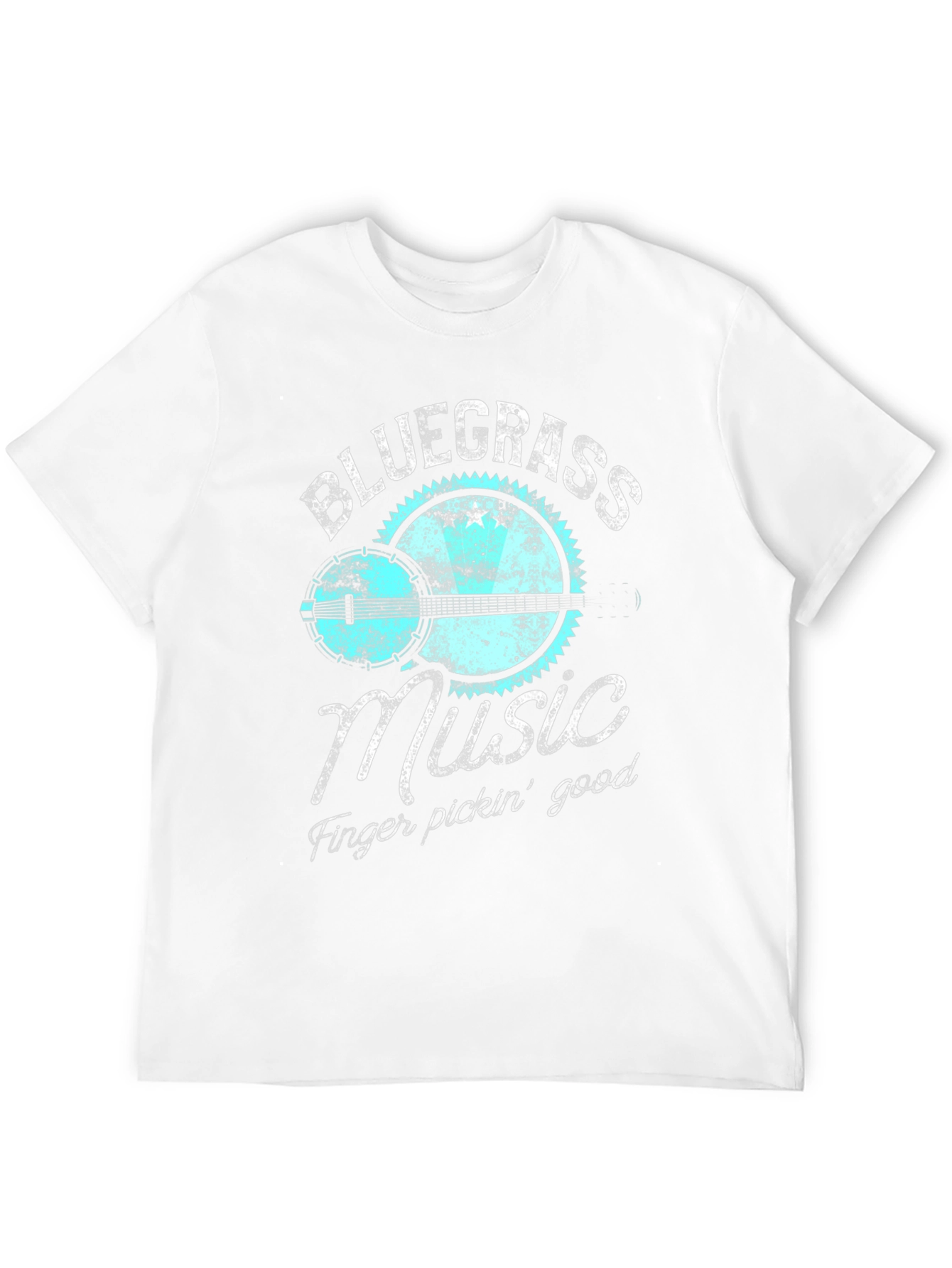 Bluegrass Music Banjo Graphic T-Shirt