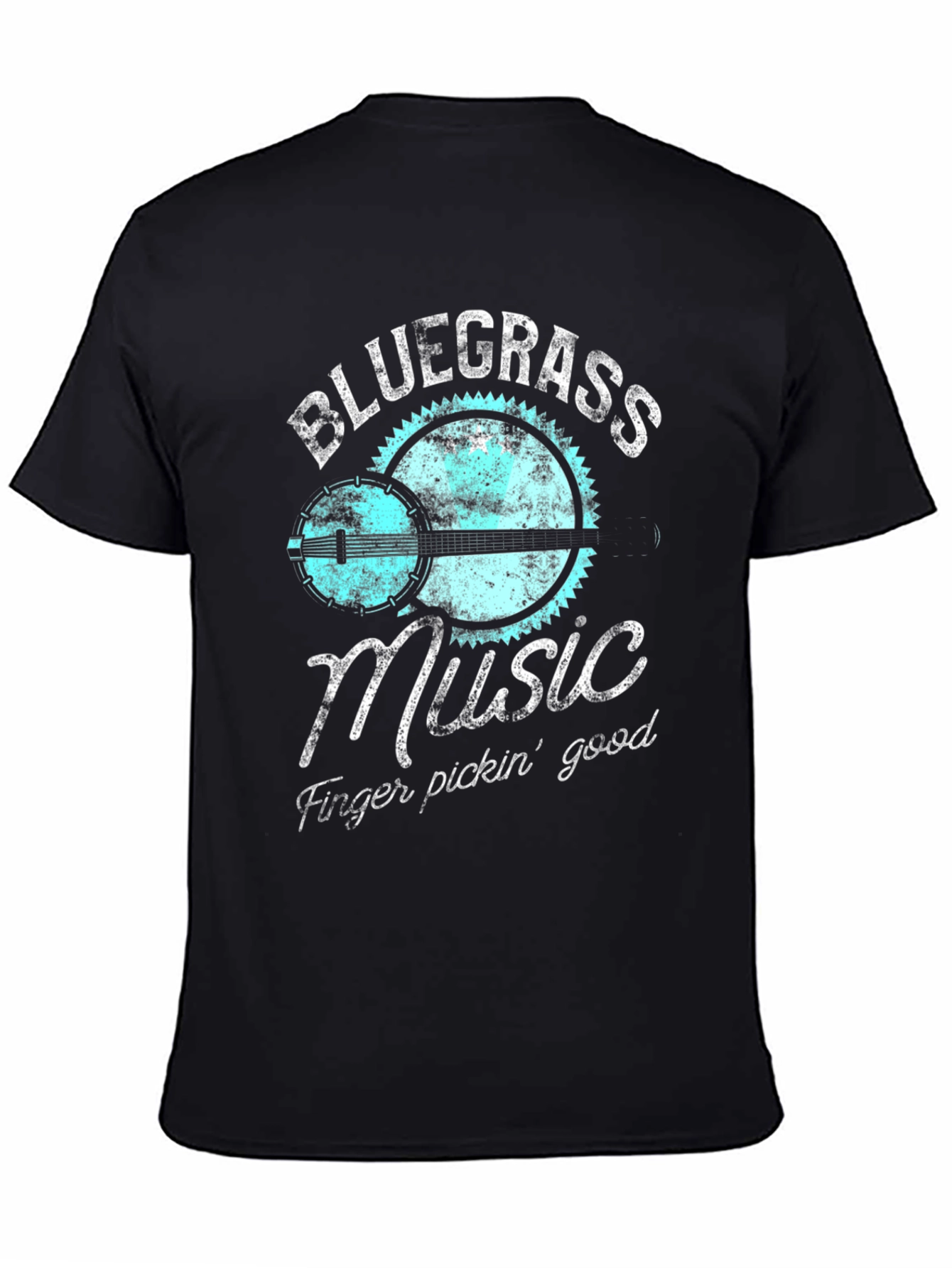 Bluegrass Music Banjo Graphic T-Shirt