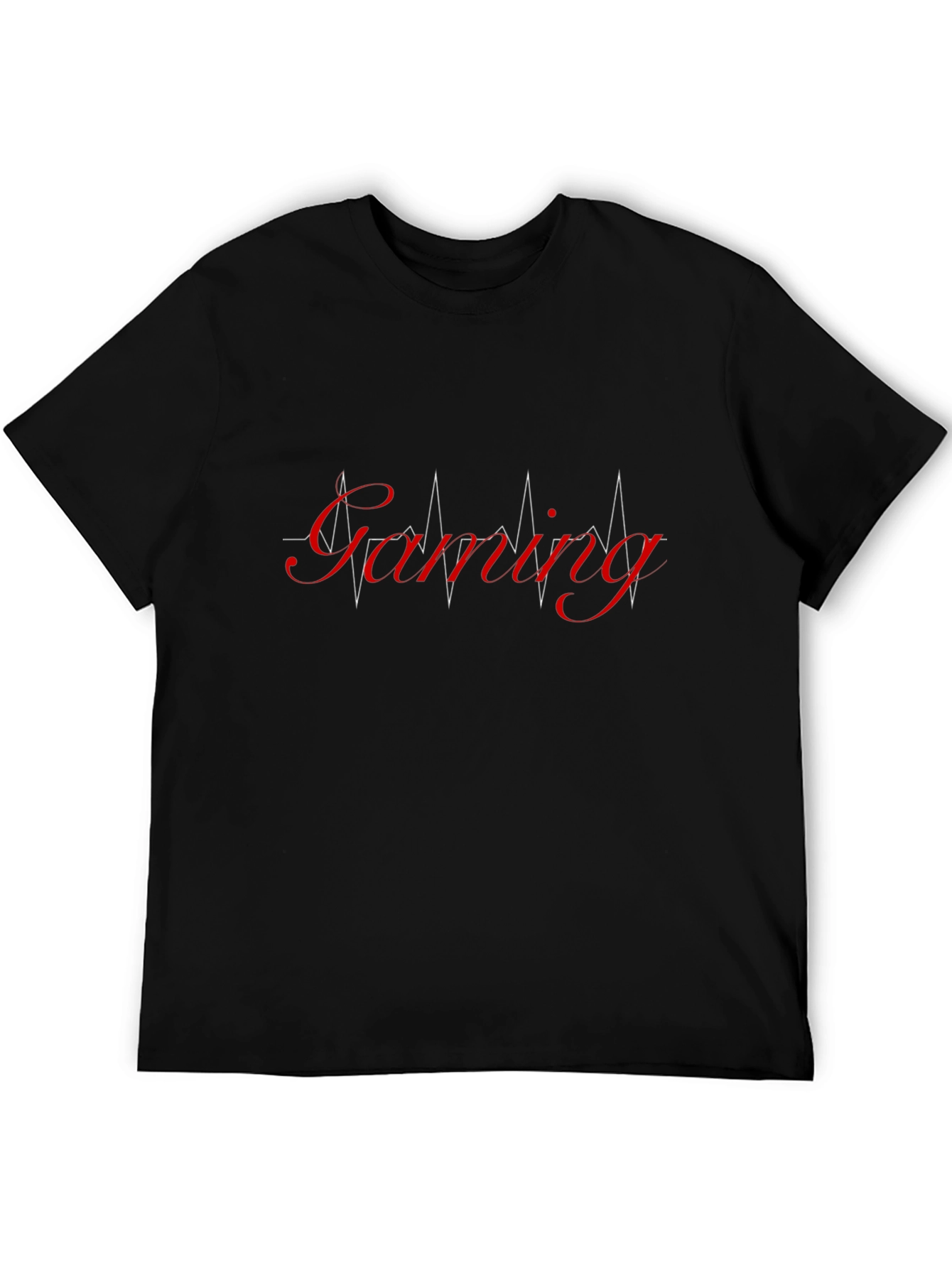 Gaming Heartbeat T-Shirt - Black