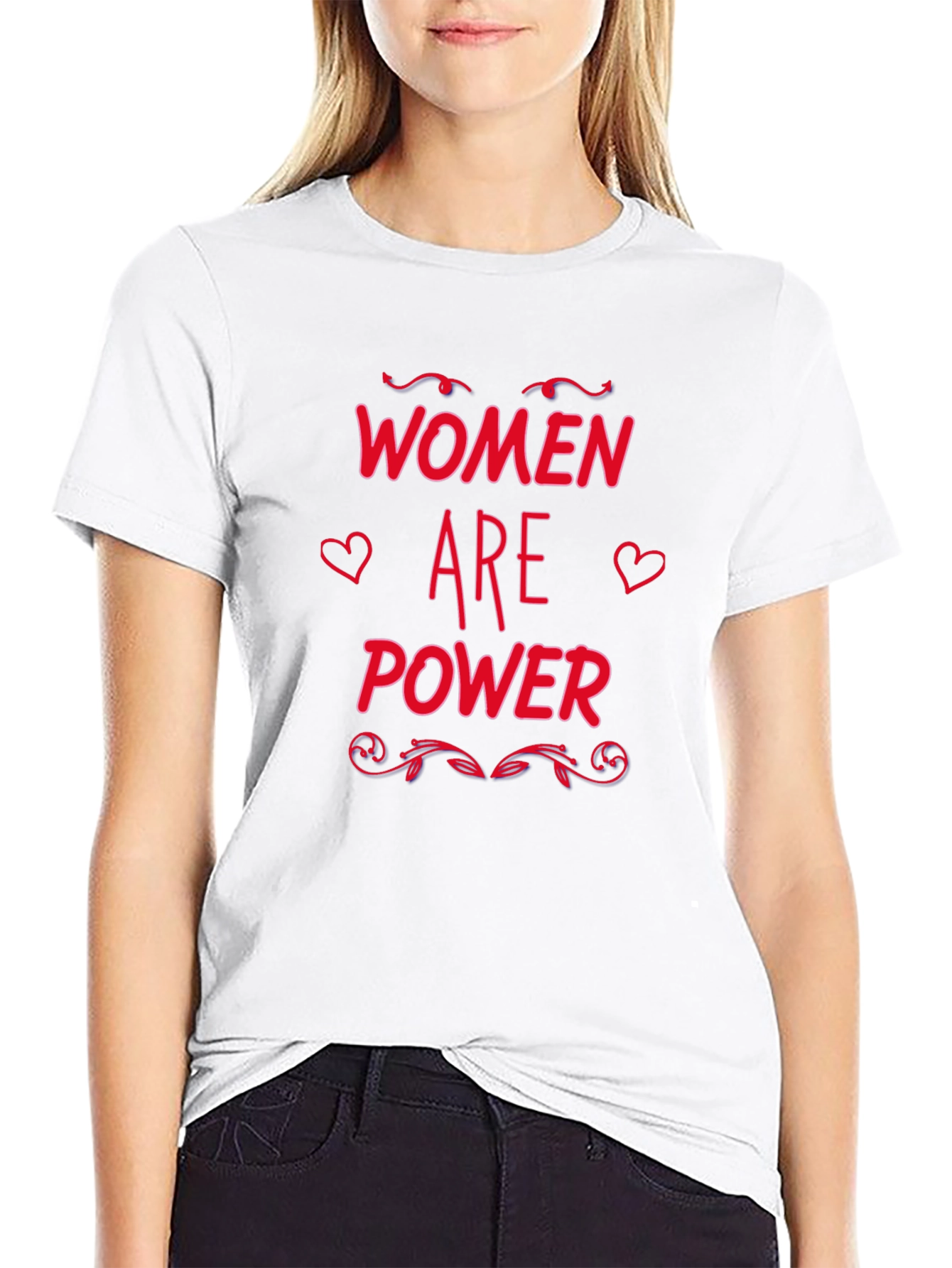 Women Are Power Graphic Tee - Black
