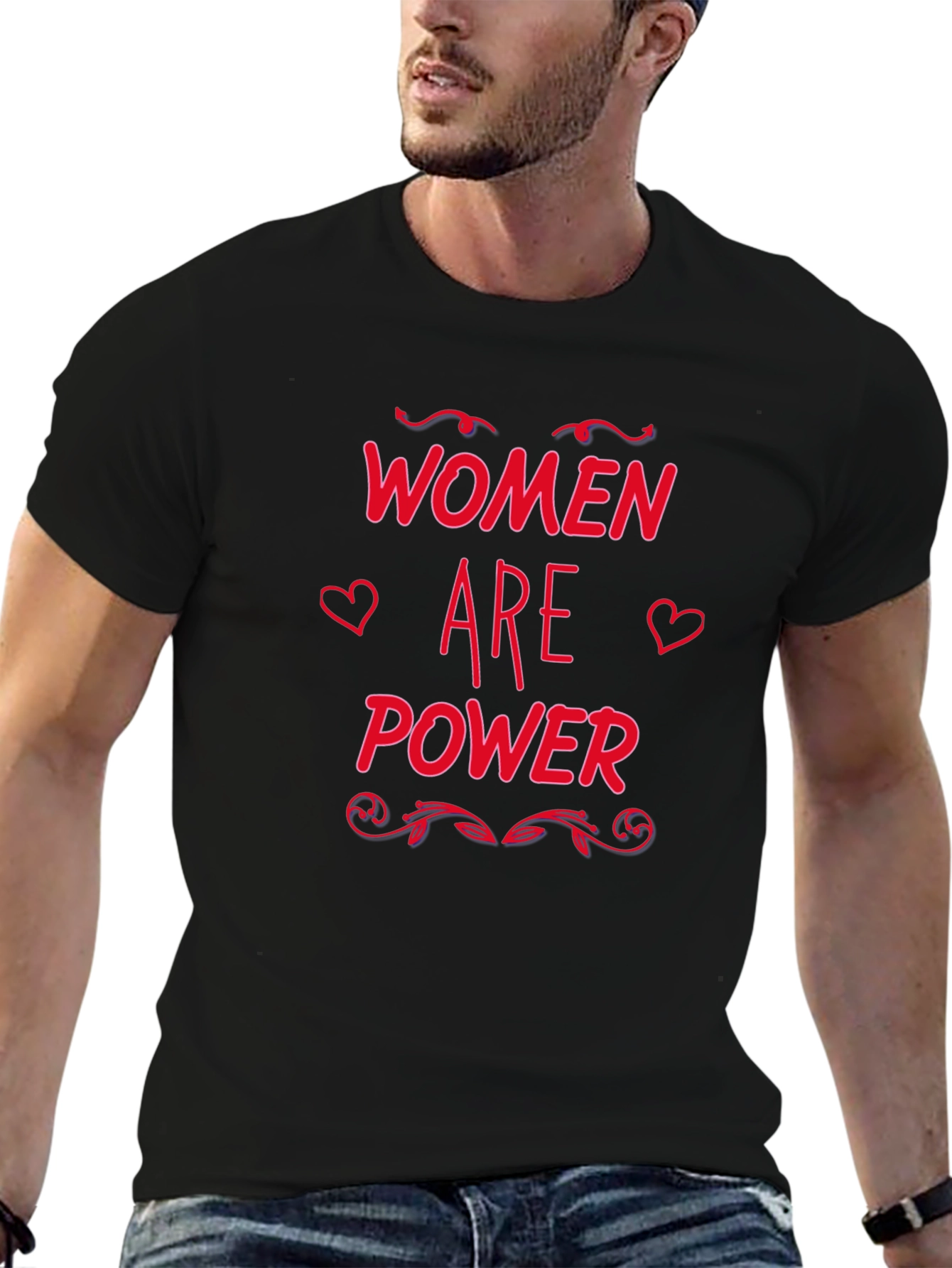 Women Are Power Graphic Tee - Black