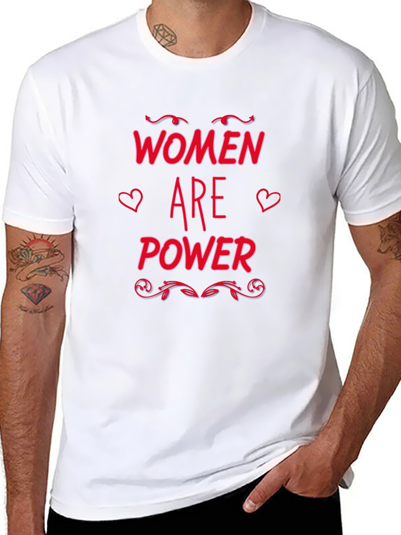 Women Are Power Graphic Tee - Black