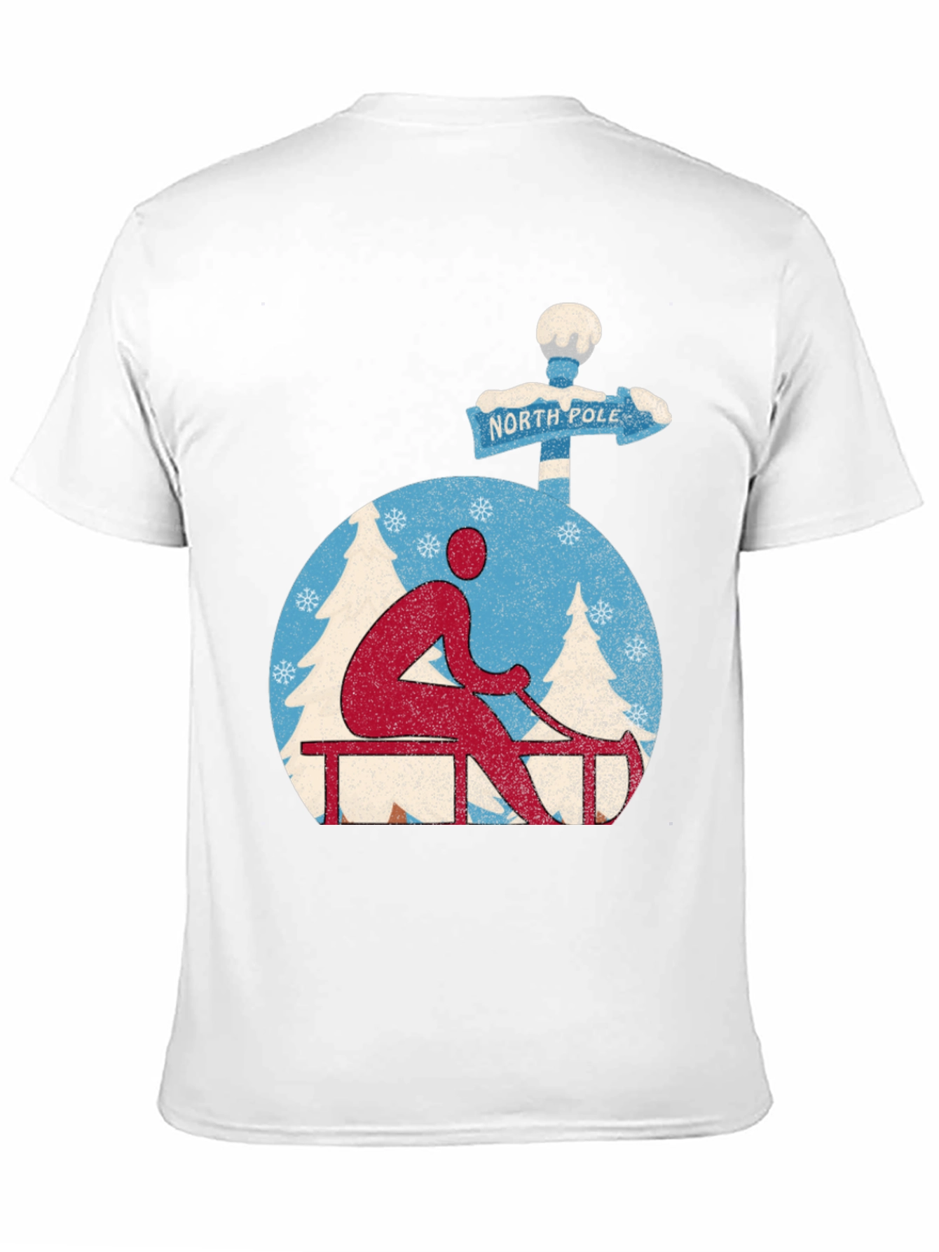 North Pole Sledding Tee - Winter Holiday Shirt