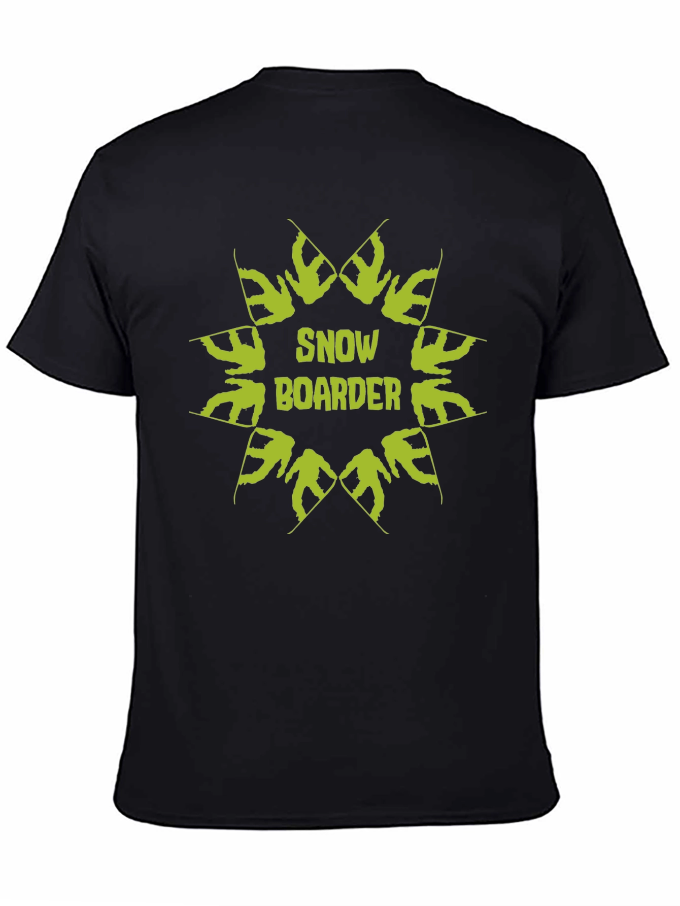 Snow Boarder Graphic Tee - Stylish Black T-Shirt