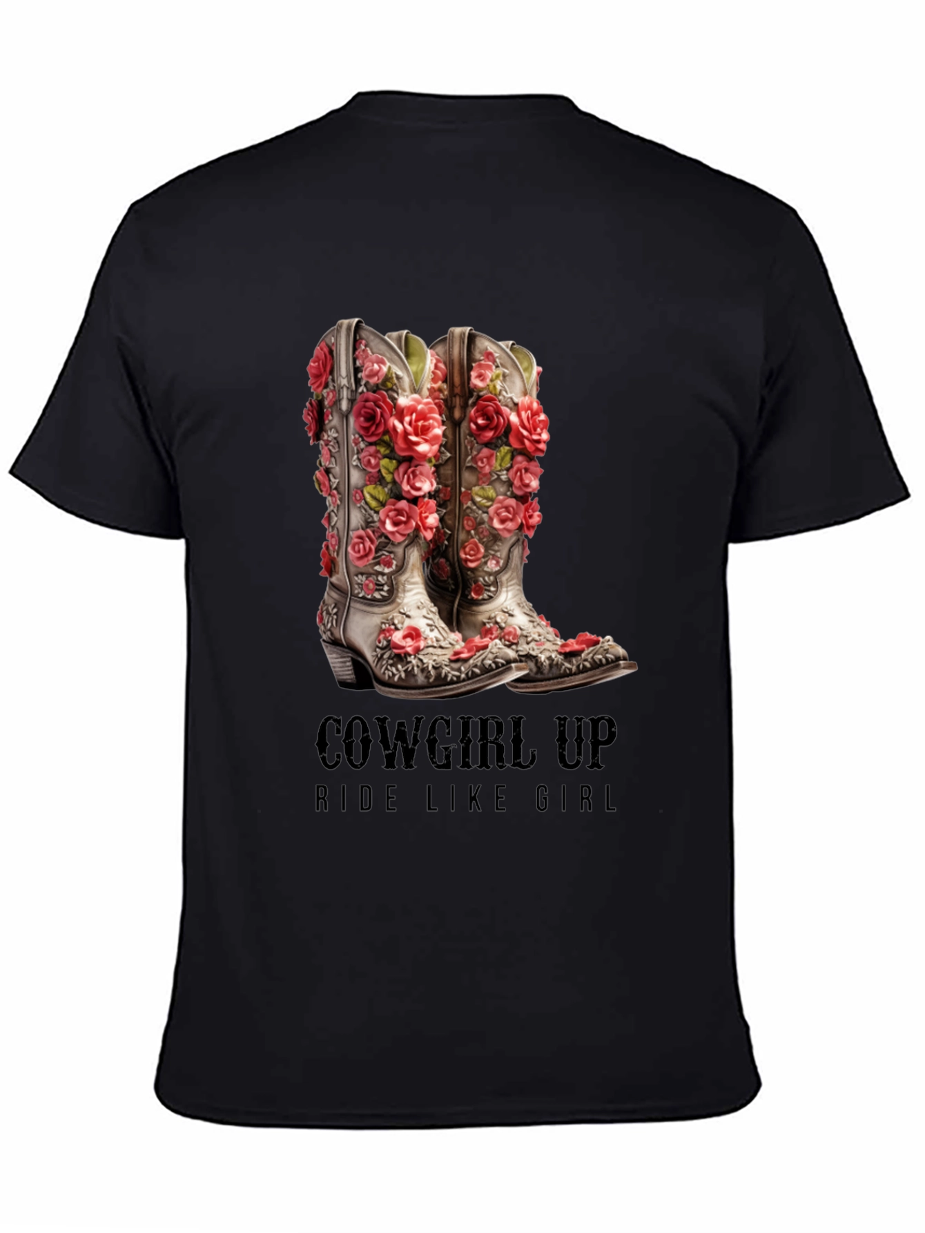 Cowgirl Up Boots Graphic T-Shirt