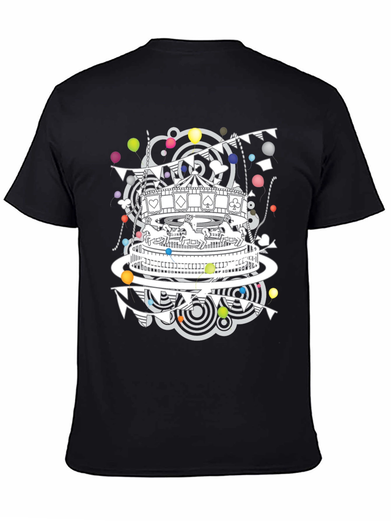 Carousel Graphic Print Crew Neck T-Shirt