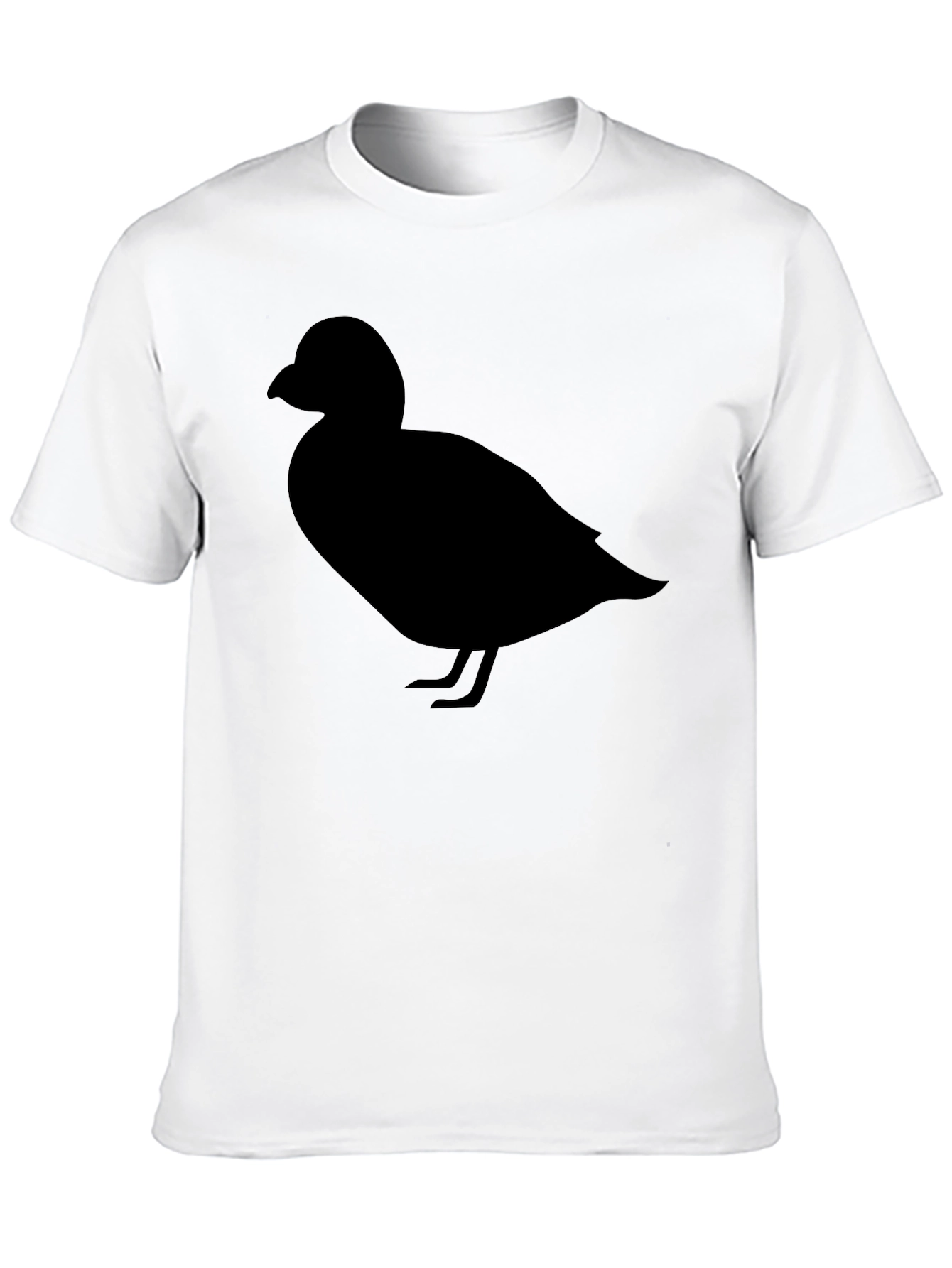 Duck Silhouette Graphic Tee - Casual Cotton T-Shirt