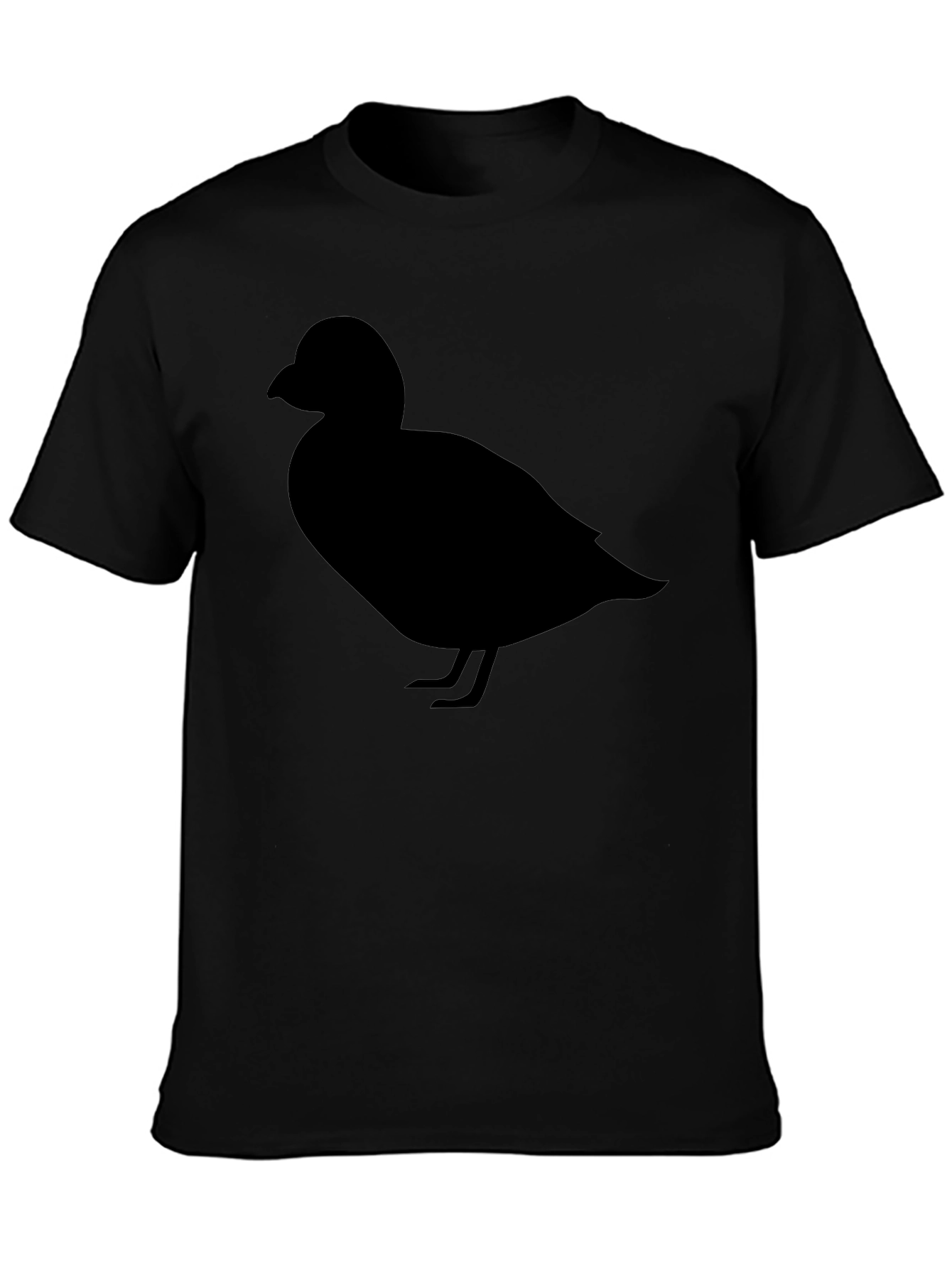 Duck Silhouette Graphic Tee - Casual Cotton T-Shirt