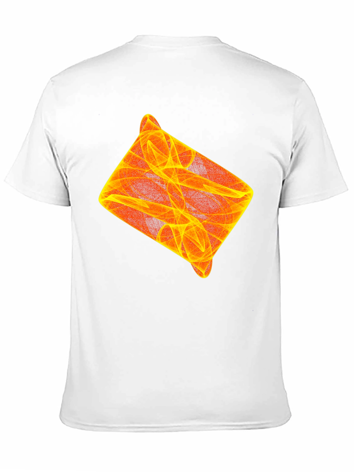 Abstract Flame Design Black T-Shirt