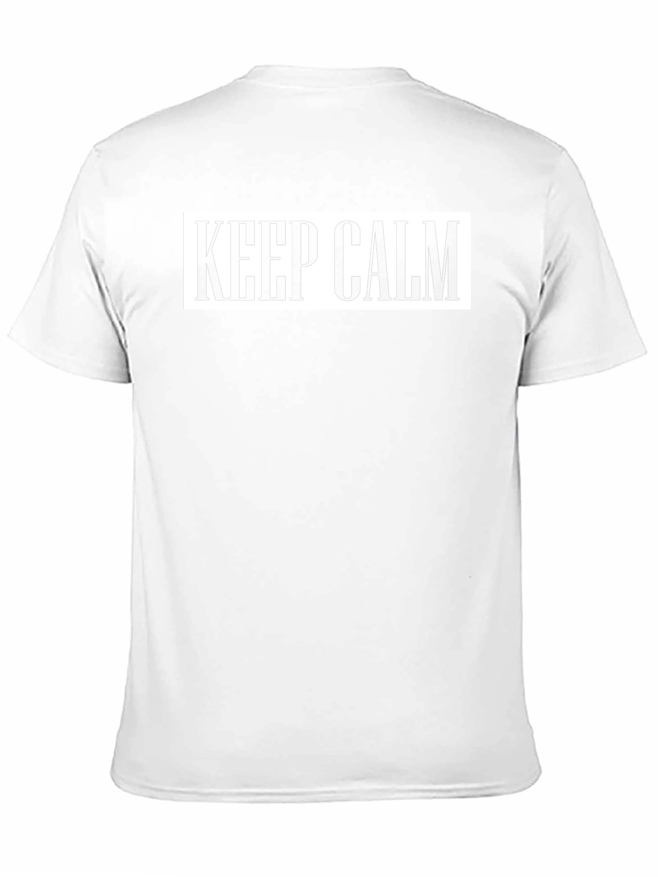 Keep Calm Graphic T-Shirt - Black Casual Tee