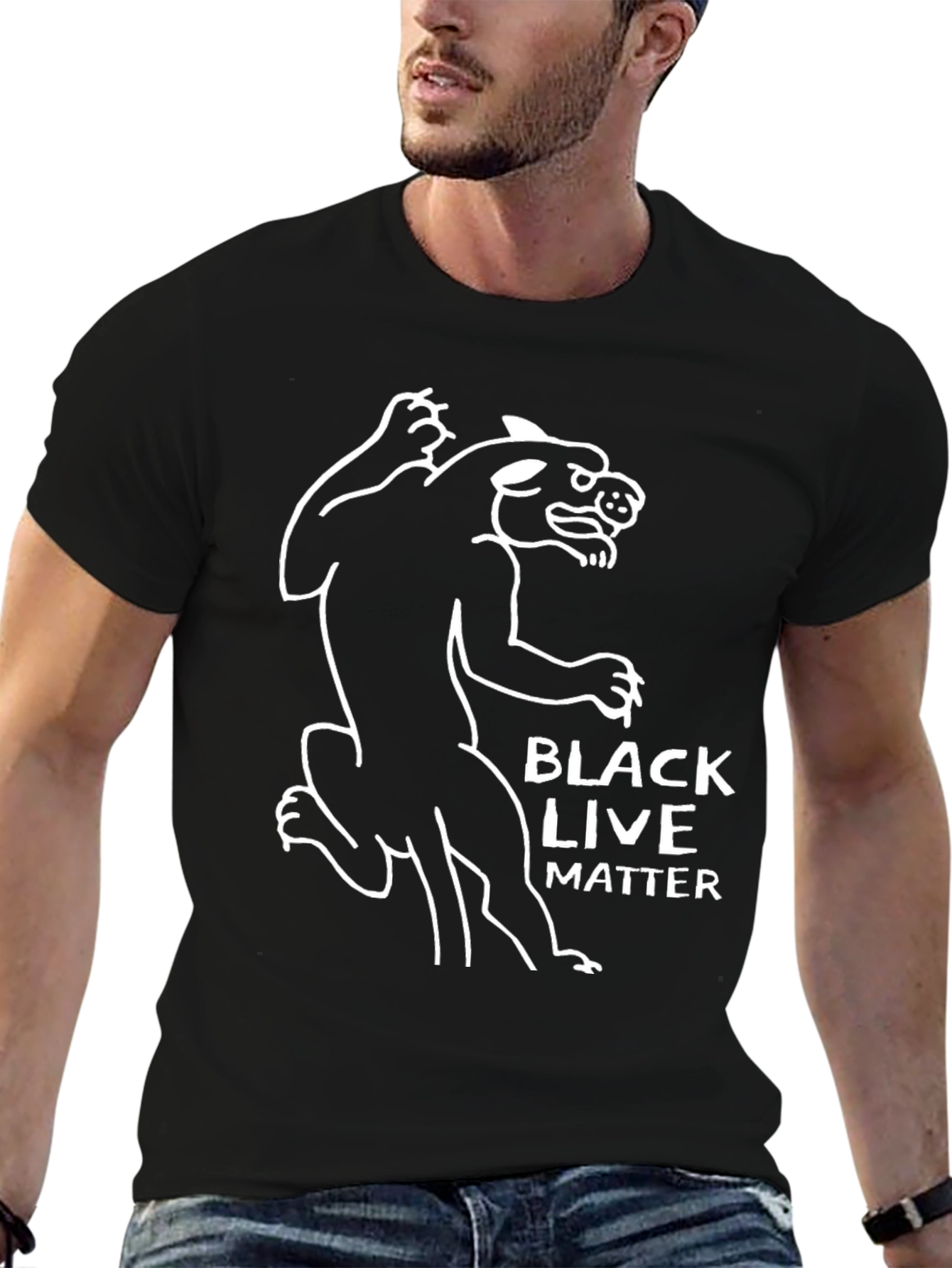 Black Lives Matter Panther Graphic Tee