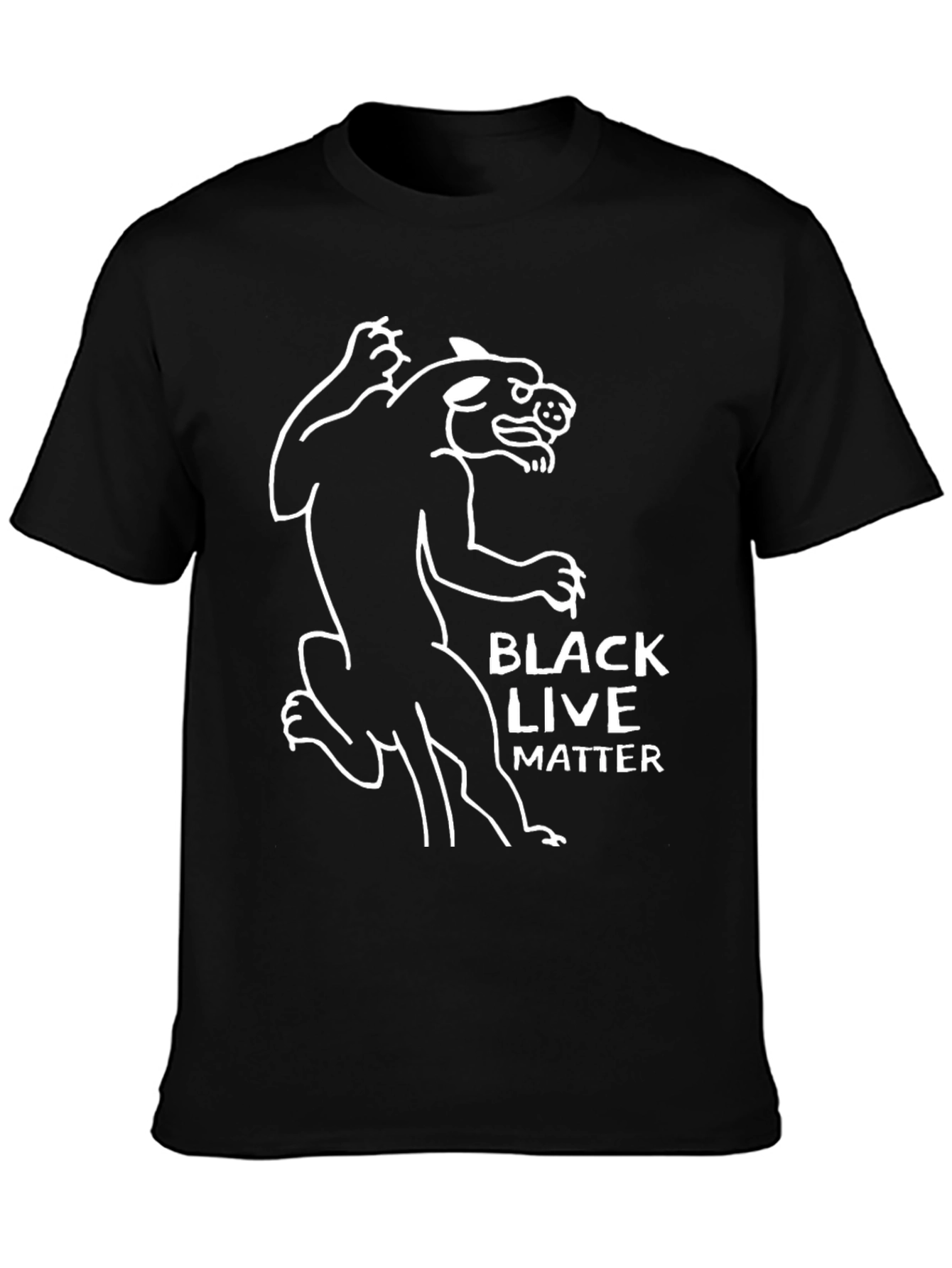 Black Lives Matter Panther Graphic Tee