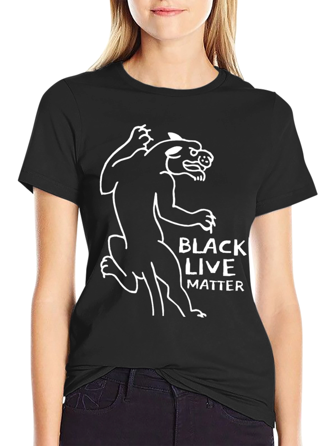 Black Lives Matter Panther Graphic Tee