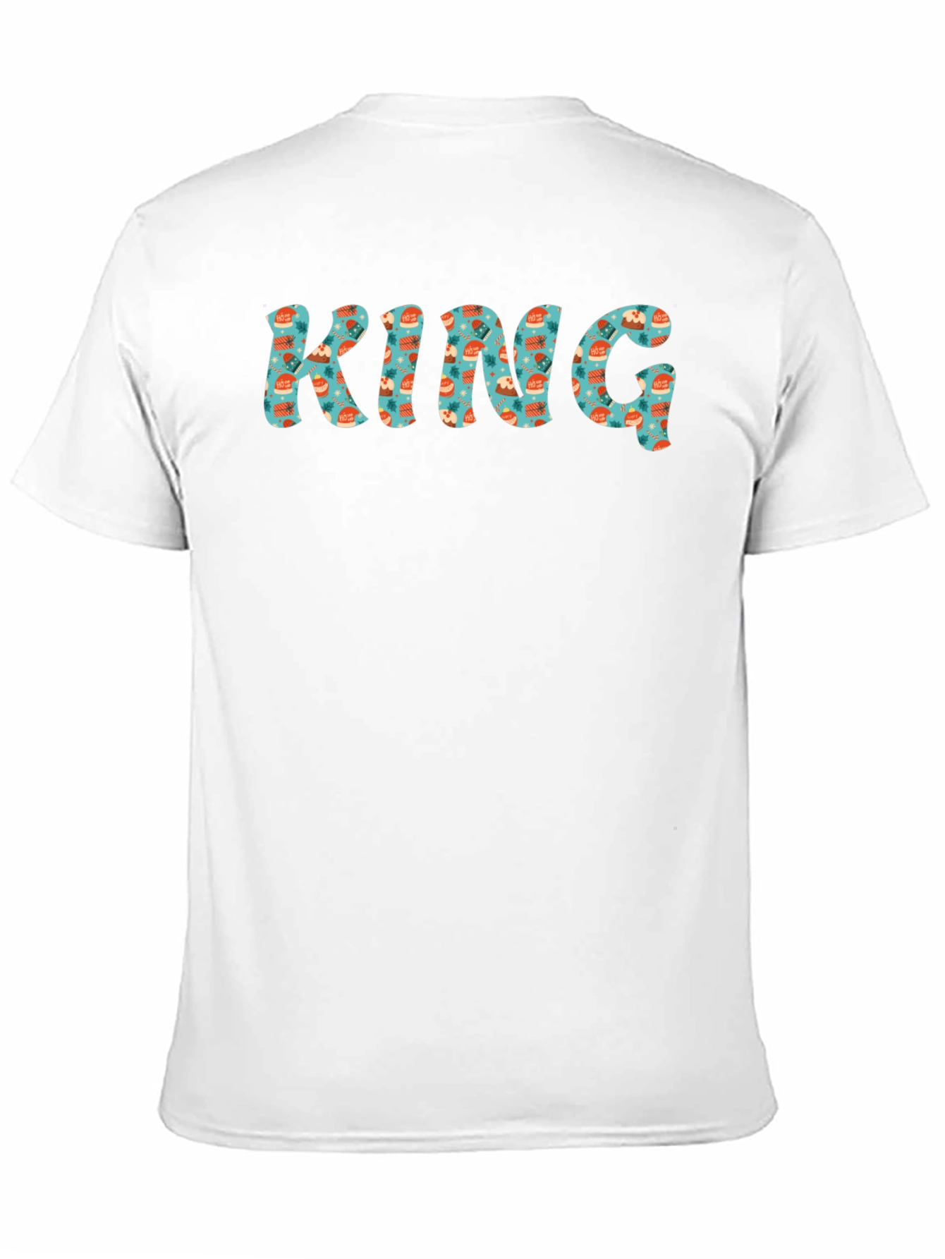 King Patterned Black T-Shirt