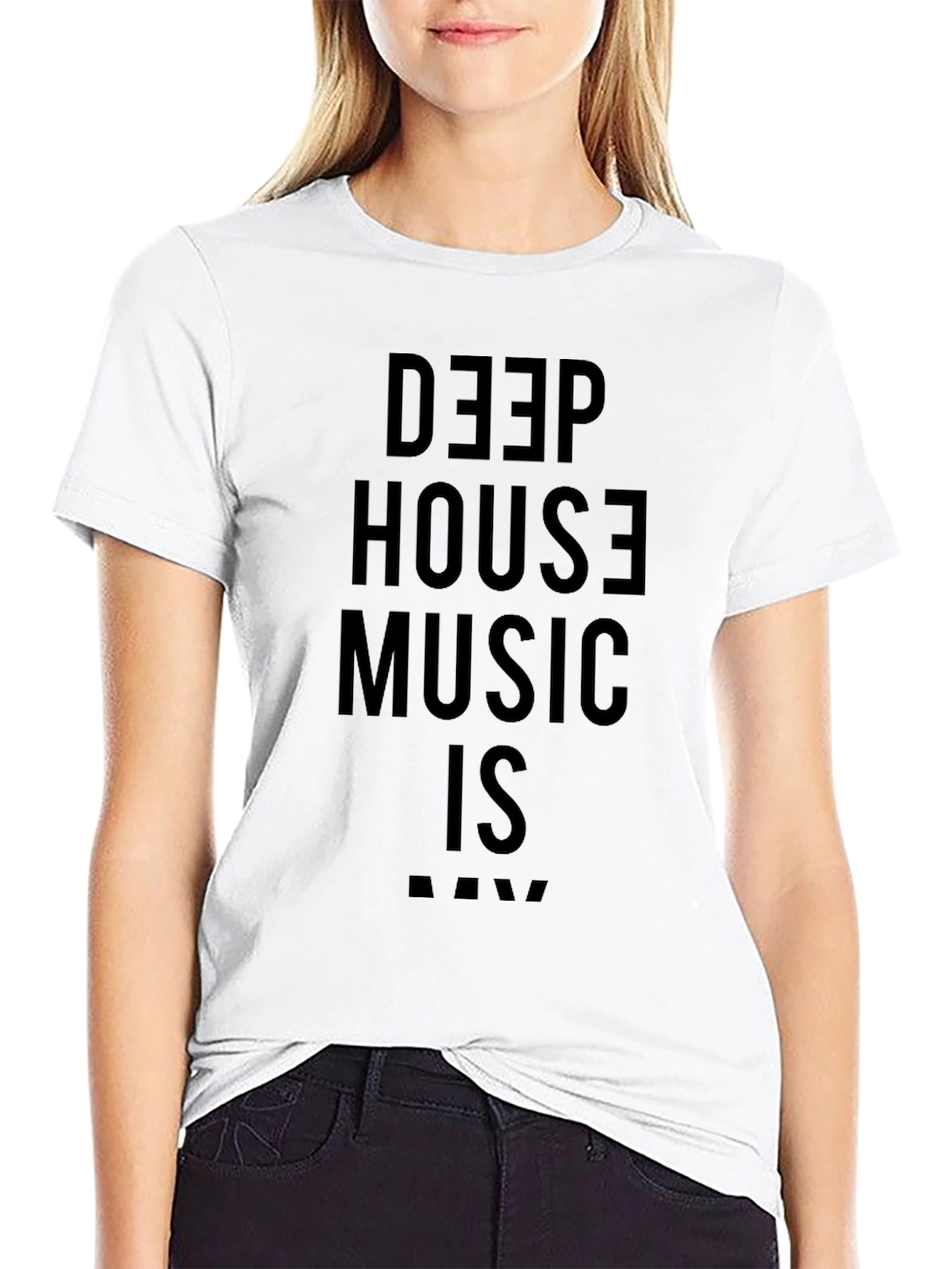 Deep House Music Is Raw Black T-Shirt