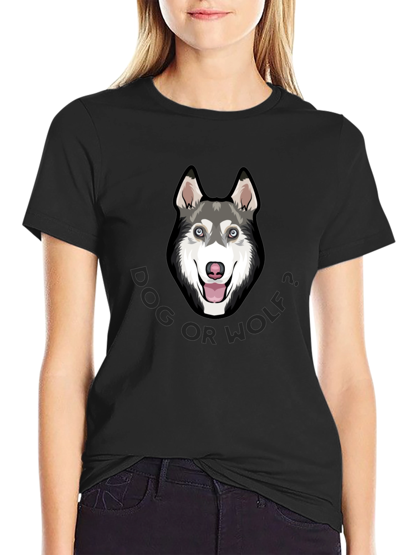Dog or Wolf Tee - Husky Graphic T-Shirt