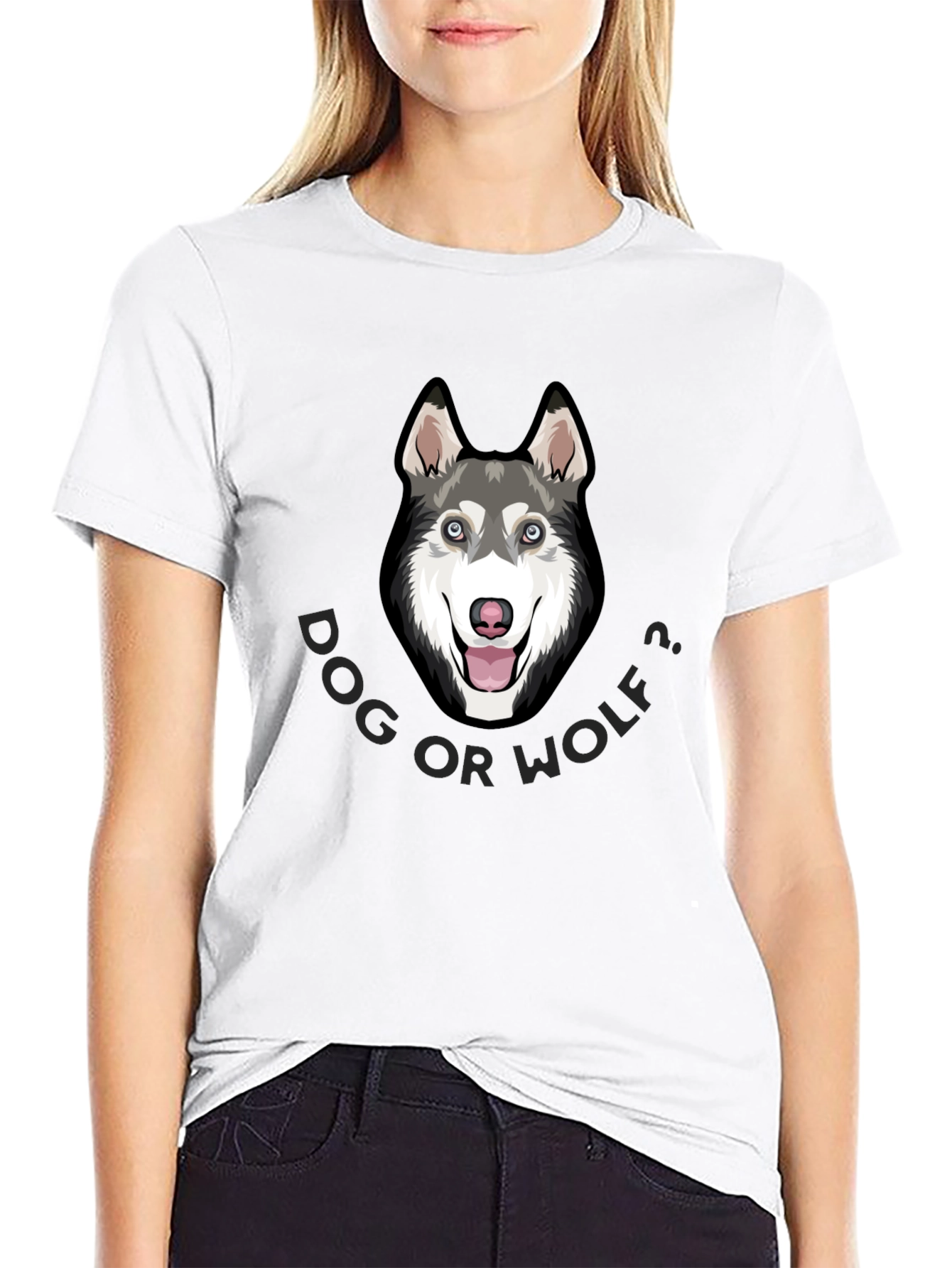 Dog or Wolf Tee - Husky Graphic T-Shirt
