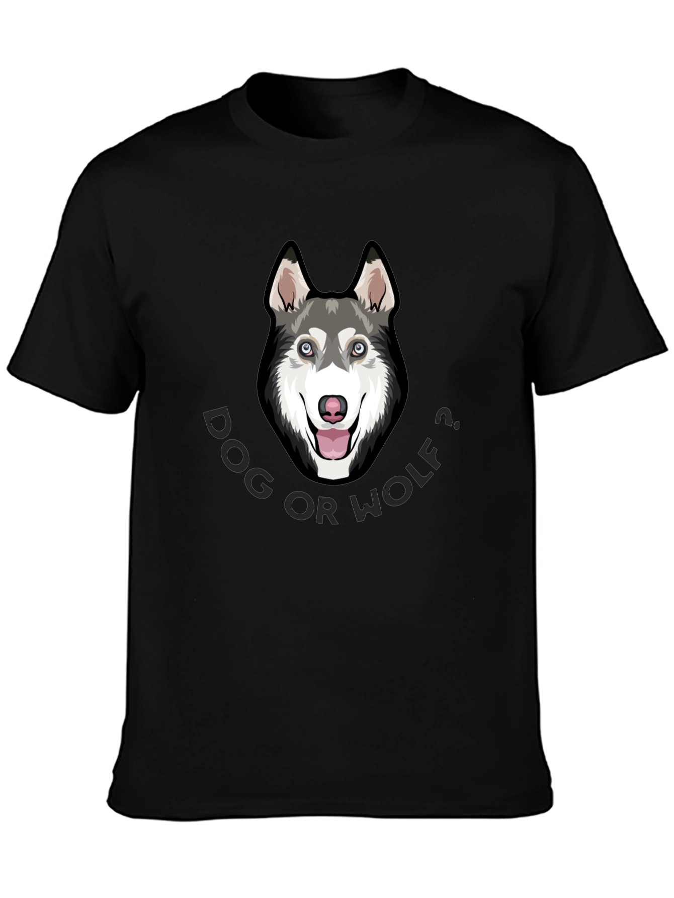 Dog or Wolf Tee - Husky Graphic T-Shirt