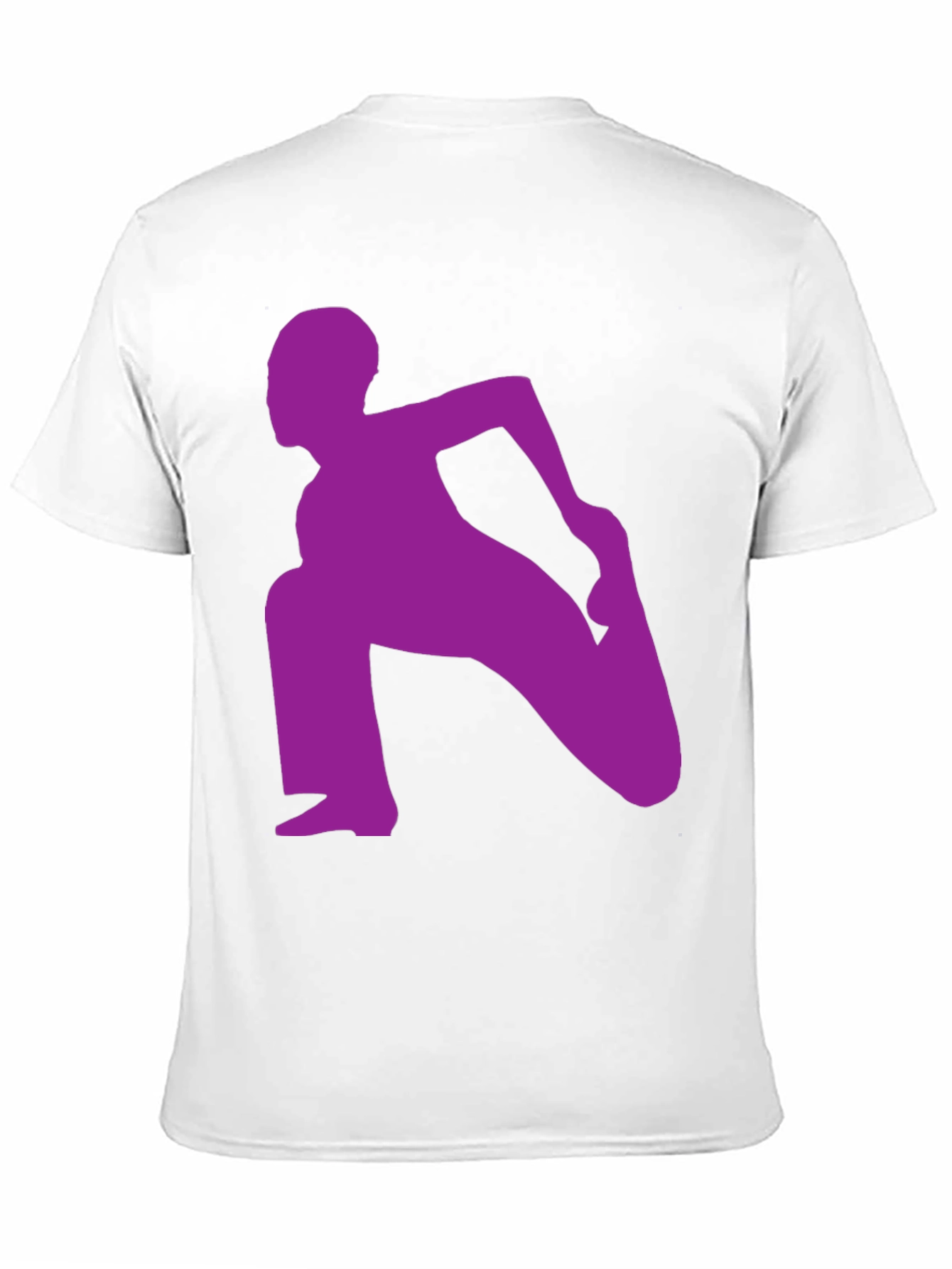 Yoga Silhouette Graphic Tee - Black Cotton Blend