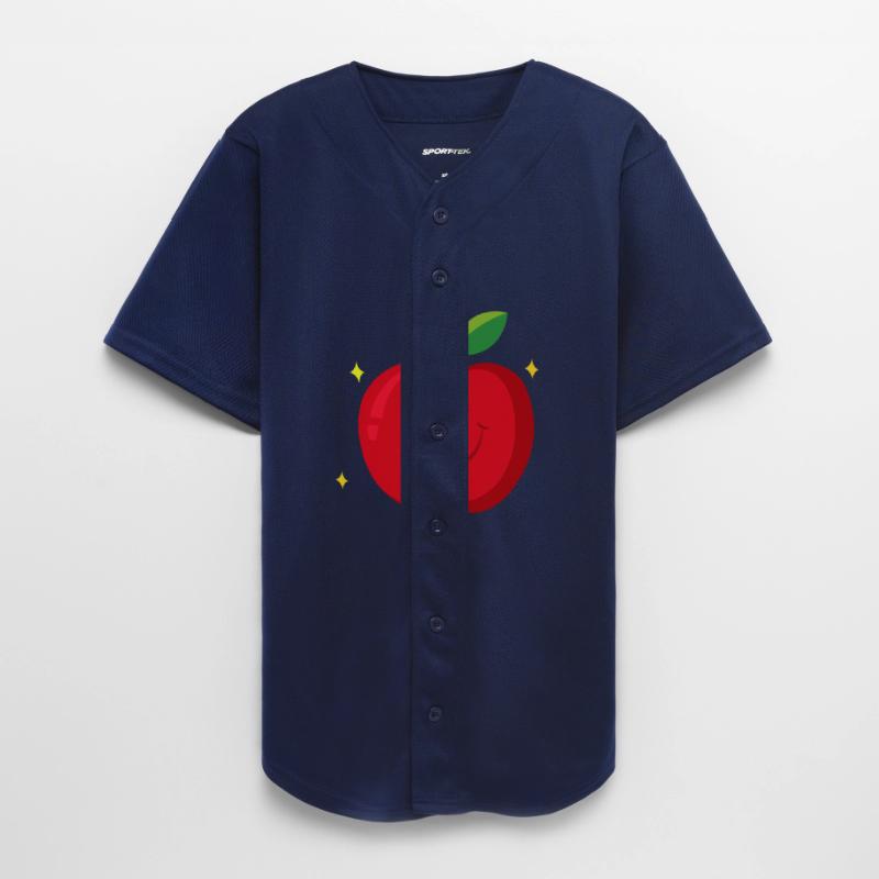 Red Apple with Happy Face