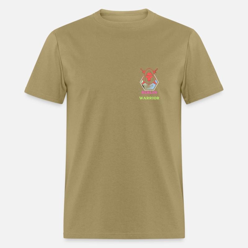 Red Minimalist Berlin Warrior T Shirt
