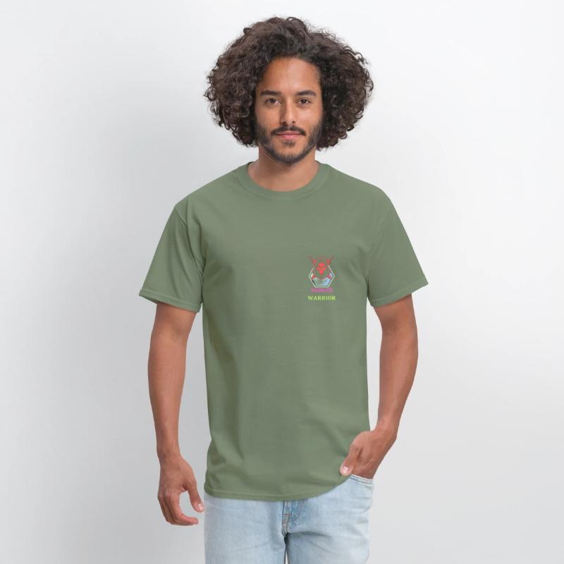 Red Minimalist Berlin Warrior T Shirt