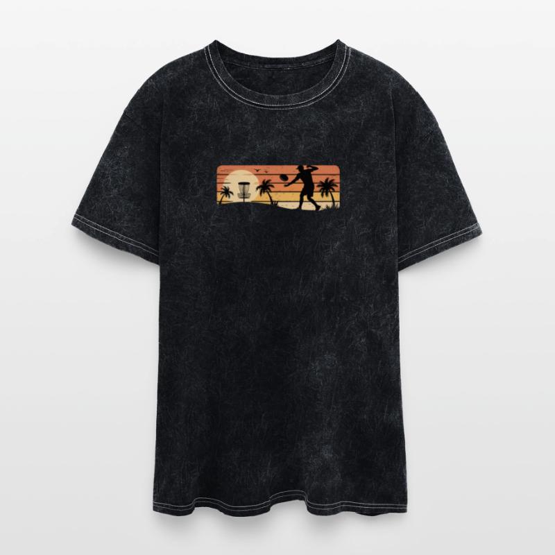 Retro Sunset Frisbee Golf Player Disc Golf