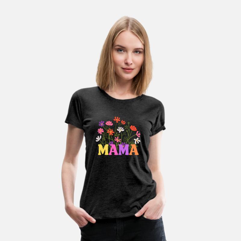 Retro Wildflower Mama T-Shirt - Comfort Colors