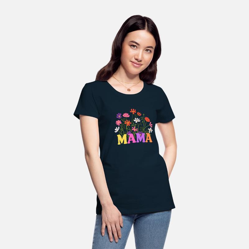 Retro Wildflower Mama T-Shirt - Comfort Colors