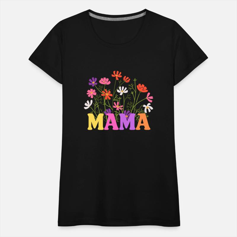 Retro Wildflower Mama T-Shirt - Comfort Colors