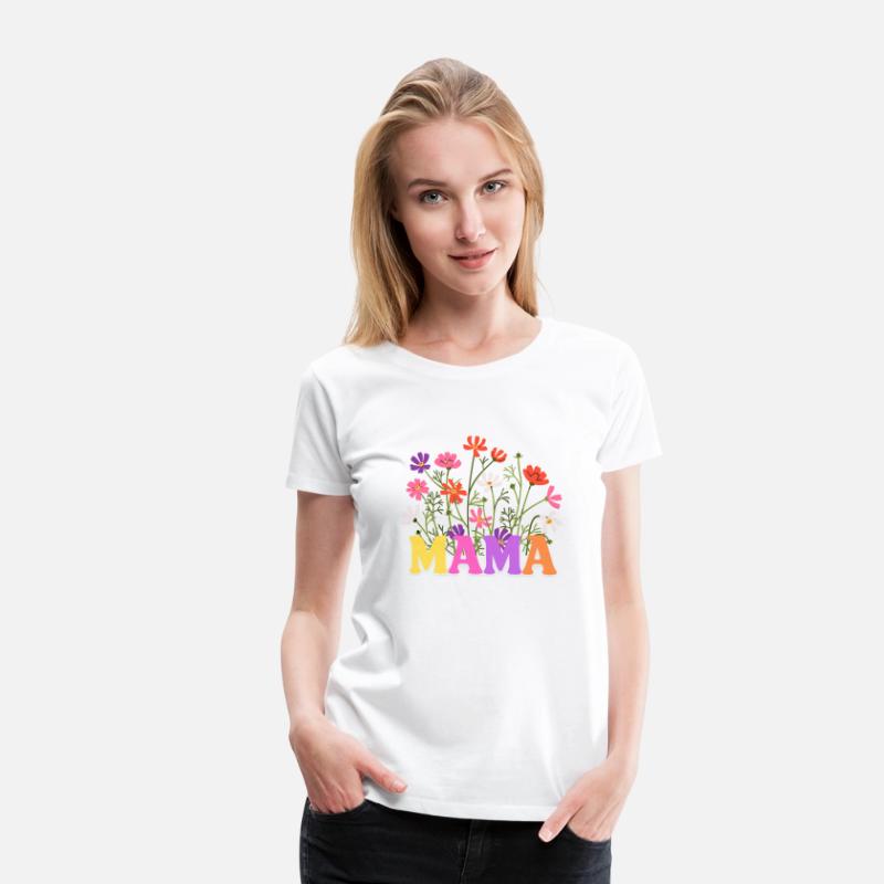 Retro Wildflower Mama T-Shirt - Comfort Colors