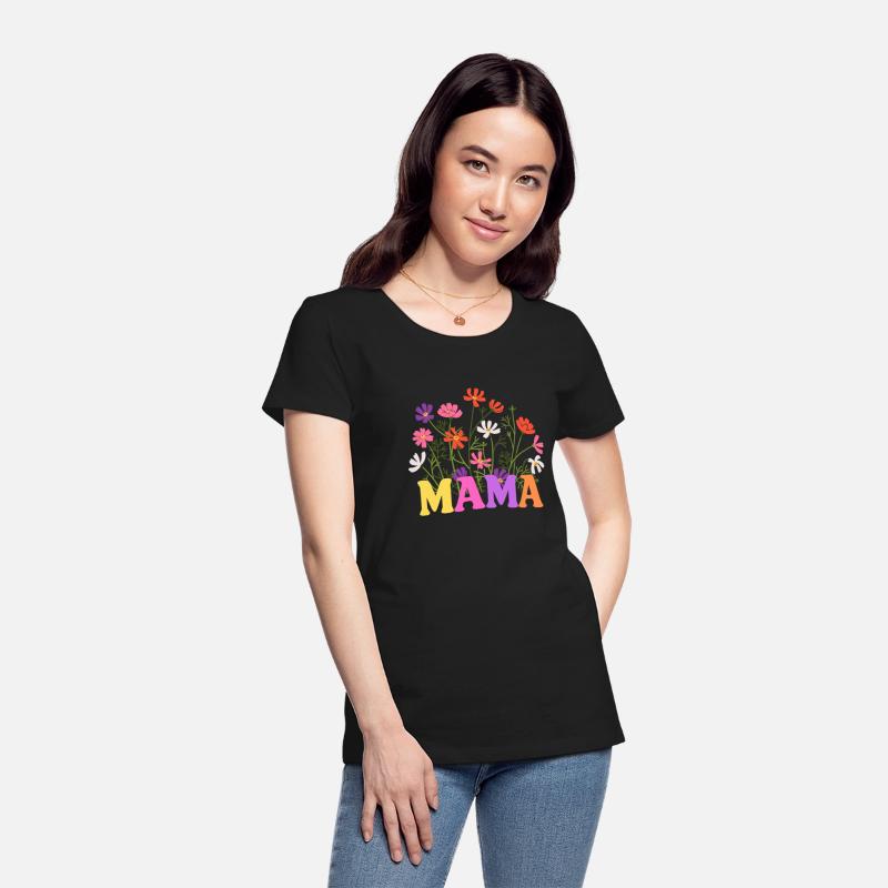 Retro Wildflower Mama T-Shirt - Comfort Colors