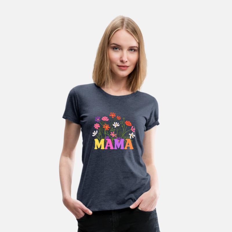Retro Wildflower Mama T-Shirt - Comfort Colors