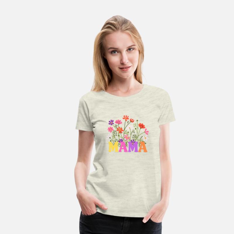 Retro Wildflower Mama T-Shirt - Comfort Colors