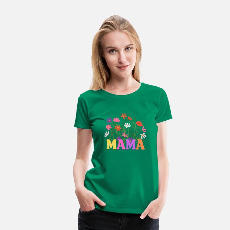 Retro Wildflower Mama T-Shirt - Comfort Colors
