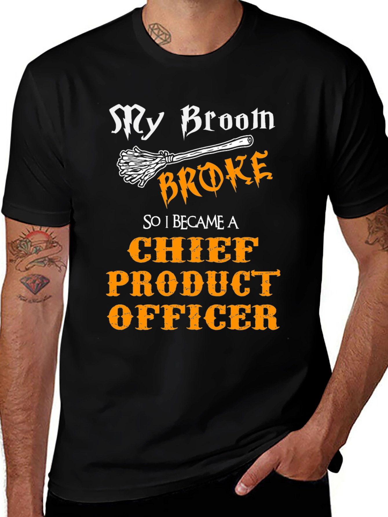 Broom Broke Chief Product Officer T-Shirt