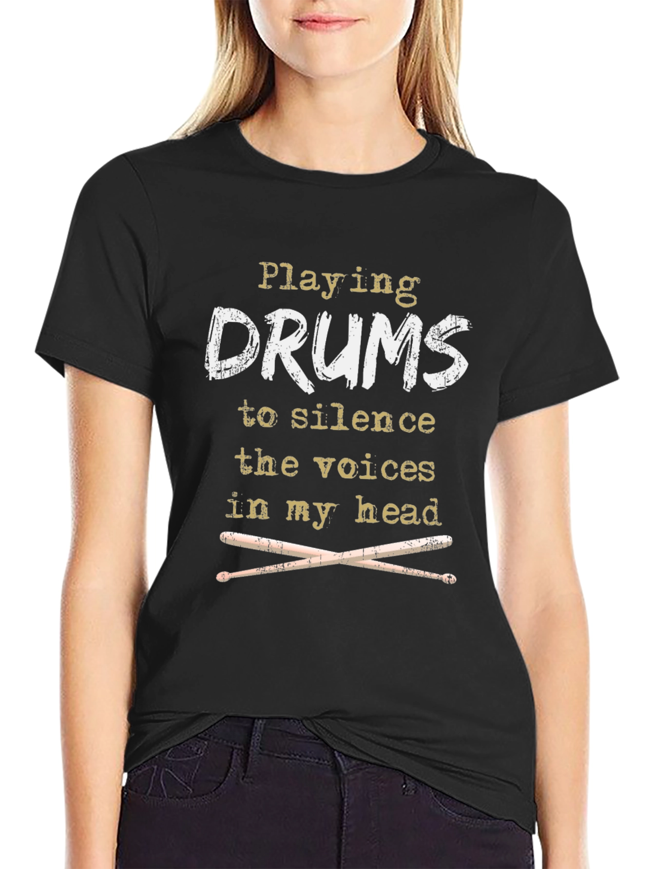 Drummer T-Shirt - Silence the Voices