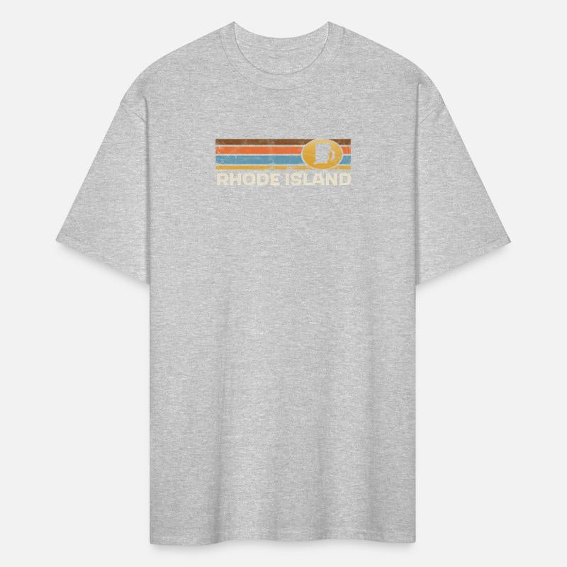 Rhode Island Us State Map Stripes