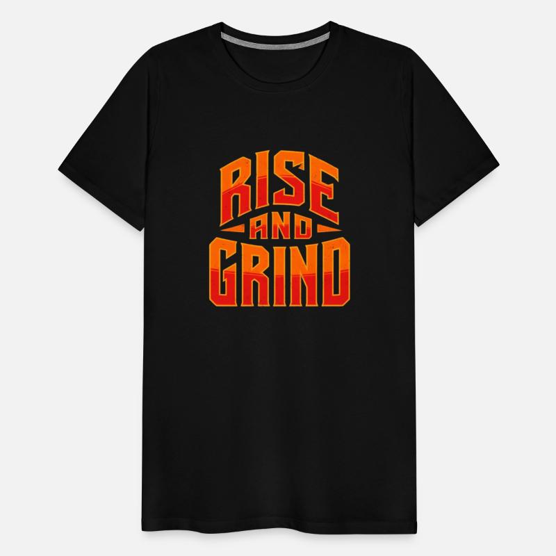 Rise and Grind - Bold Motivational Typography Desi