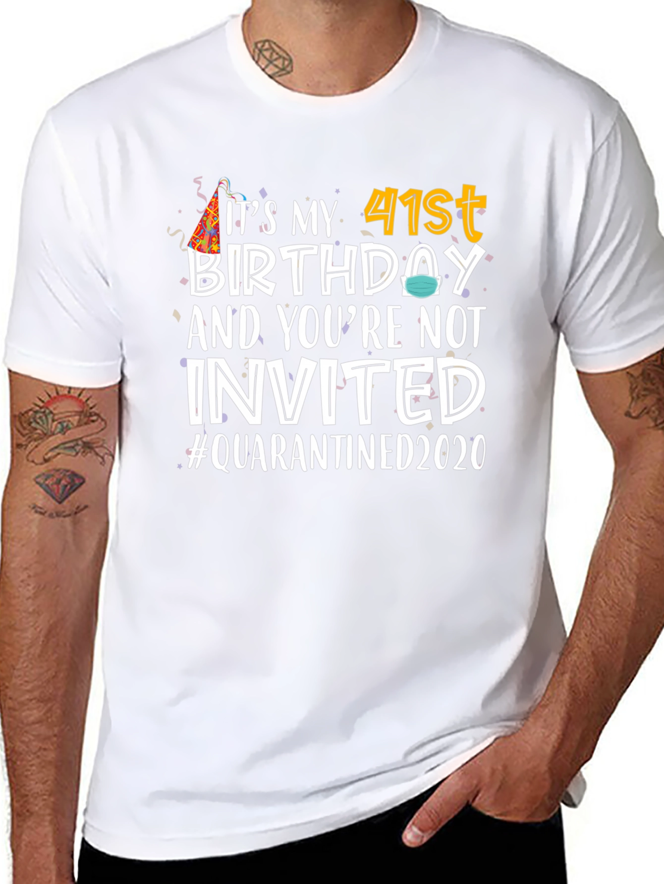Its My 41st Birthday Quarantined 2020 T-Shirt