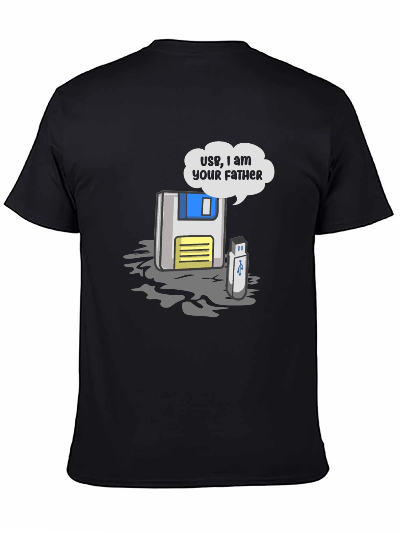 USB I am Your Father T-Shirt - Black