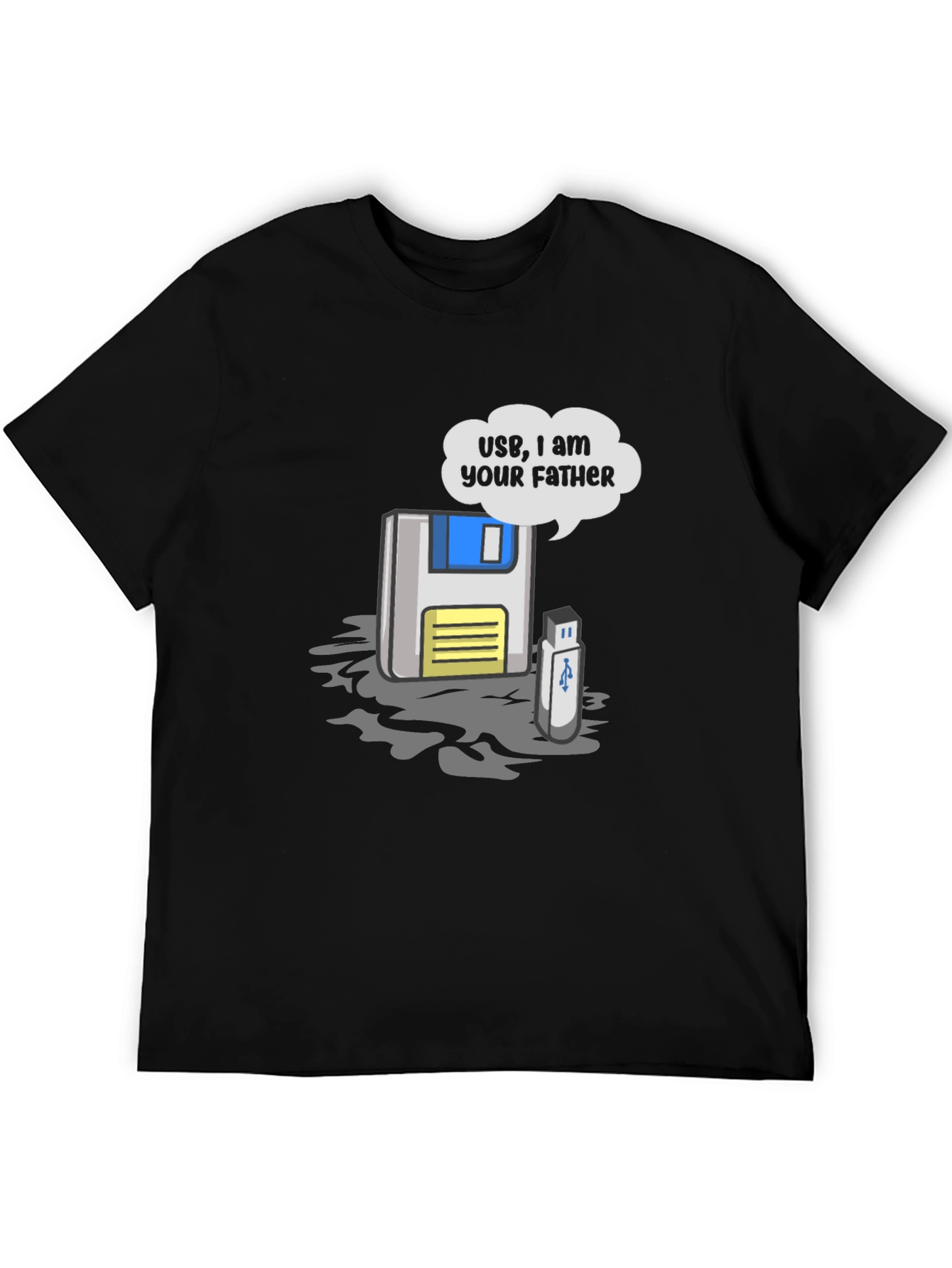 USB I am Your Father T-Shirt - Black