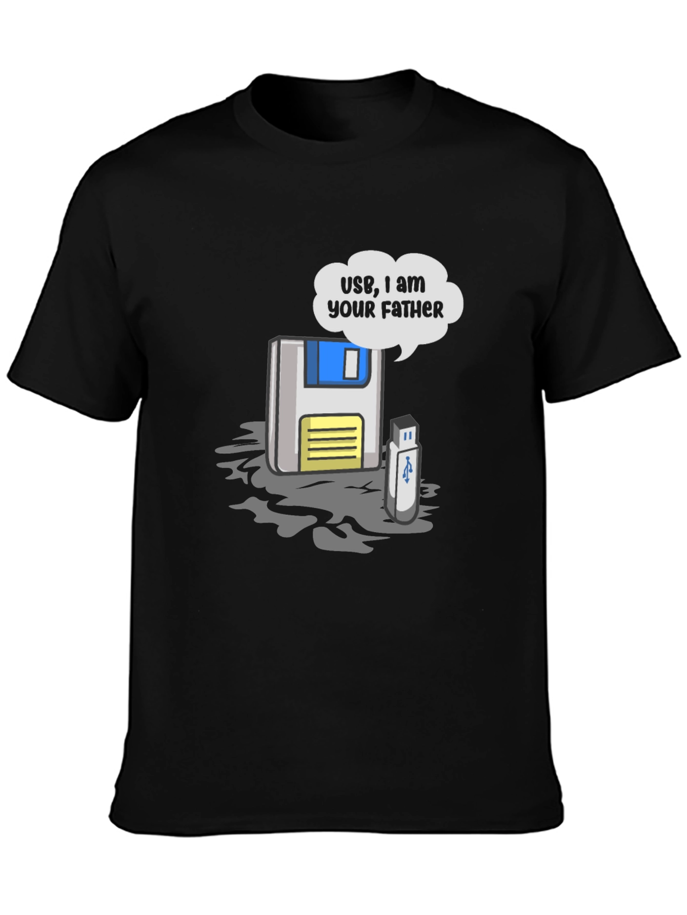 USB I am Your Father T-Shirt - Black